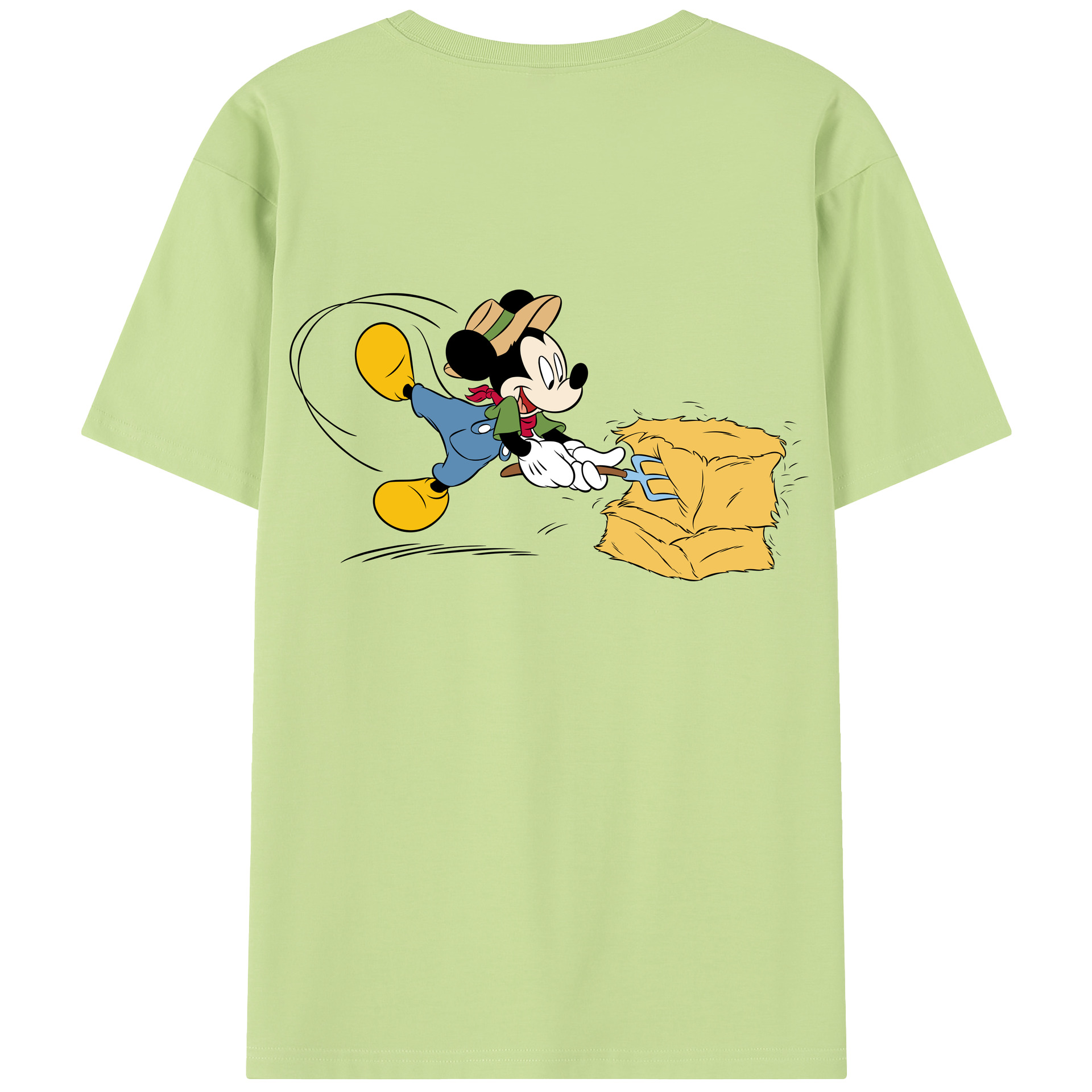 （画像用） ミッキーマウス Mickey Mouse 綿100％半袖Tシャツ（背面プリント）